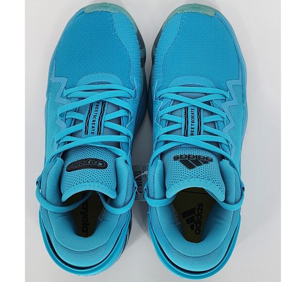 Adidas D.O.N. Issue 2 Crayola Signal Cyan Sky Blue Sneakers – NWT Size 7.5 - Picture 8 of 11